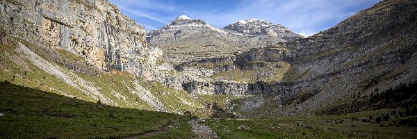 Dolina Ordesy, Góry, Park Narodowy Ordesa y Monte Perdido, Hiszpania, Piereneje