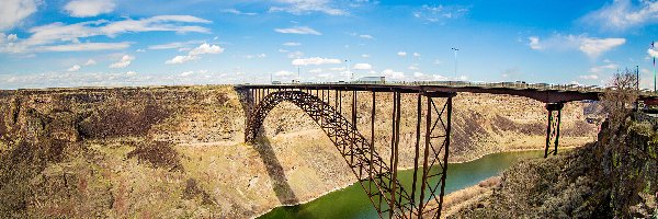 Perrine Memorial Bridge, Kanion, Rzeka, Stan Idaho, Stany Zjednoczone, Most, Snake River