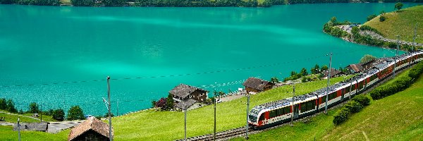 Szwajcaria, Jezioro Lungern, Pociąg