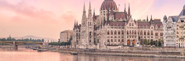 Parlament, Dunaj, Rzeka, Węgry, Budapeszt