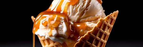 Lody, Karmel, Waniliowe, AI, Wafel