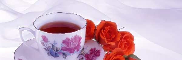 Róże, Herbata, Filiżanka