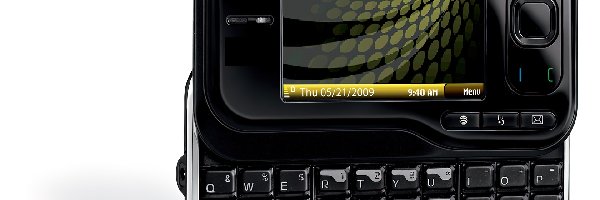 czarna, QWERTY, Klawiatura, Nokia 6760