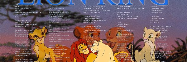 napisy, The Lion King, Król Lew