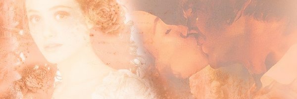 Emmy Rossum, róże, pocałunek, Phantom Of The Opera