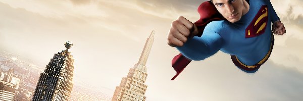 Brandon Routh, wieżowce, miasto, Superman Returns