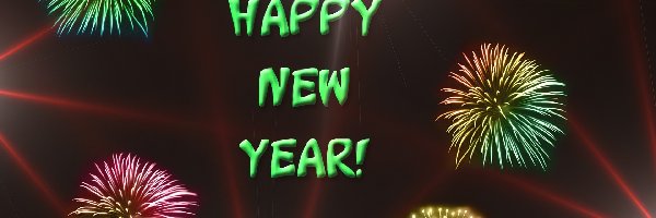 fajerwerki, Happy New Year