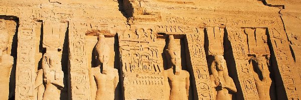 Egipt, Zabytek, Świątynia Nefertari, Muhafaza Asuan Egipt, Abu Simbel