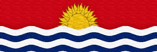 Ocean, Państwo, Wyspiarskie, Spokojny, Kiribati, Flaga