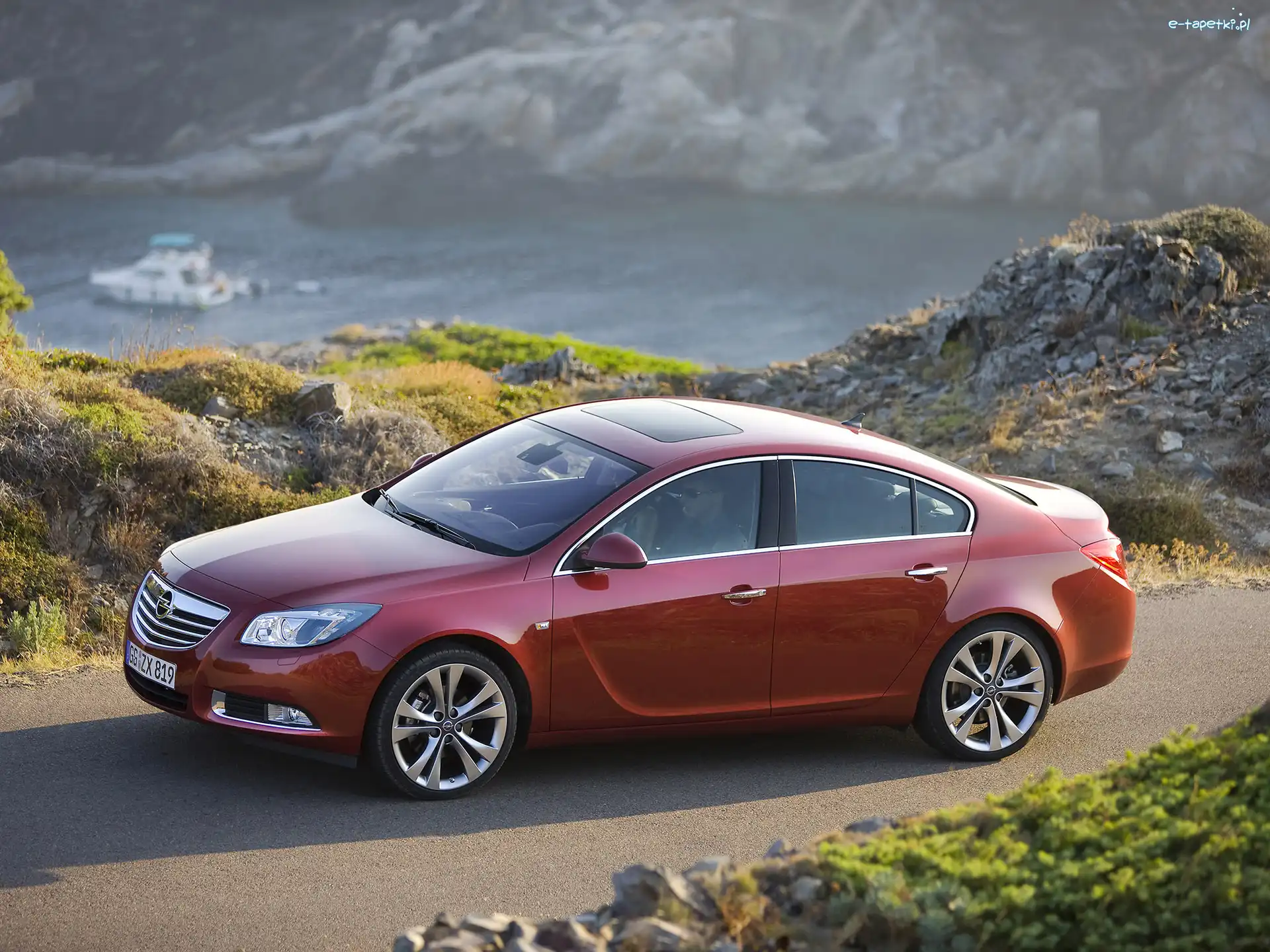 Droga, Jacht, Woda, Opel Insignia