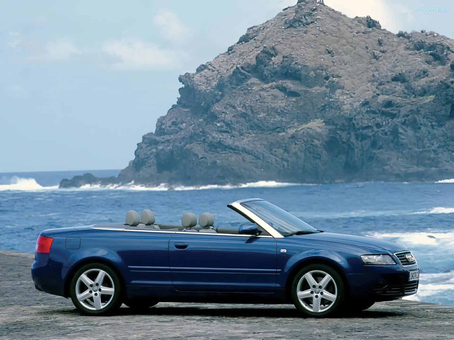 Cabrio, Audi A4, Niebieski