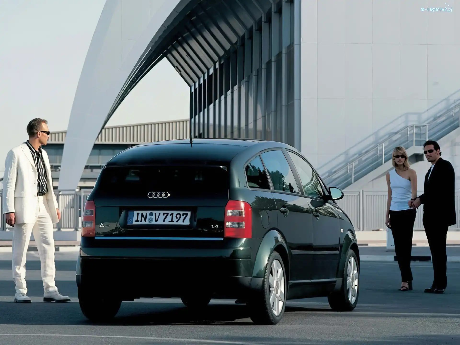 Tył, Audi A2, Zielone