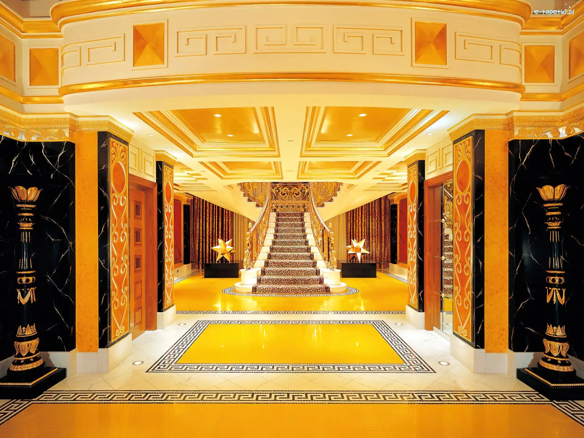 Schody, Luksus, Hol, Hotel