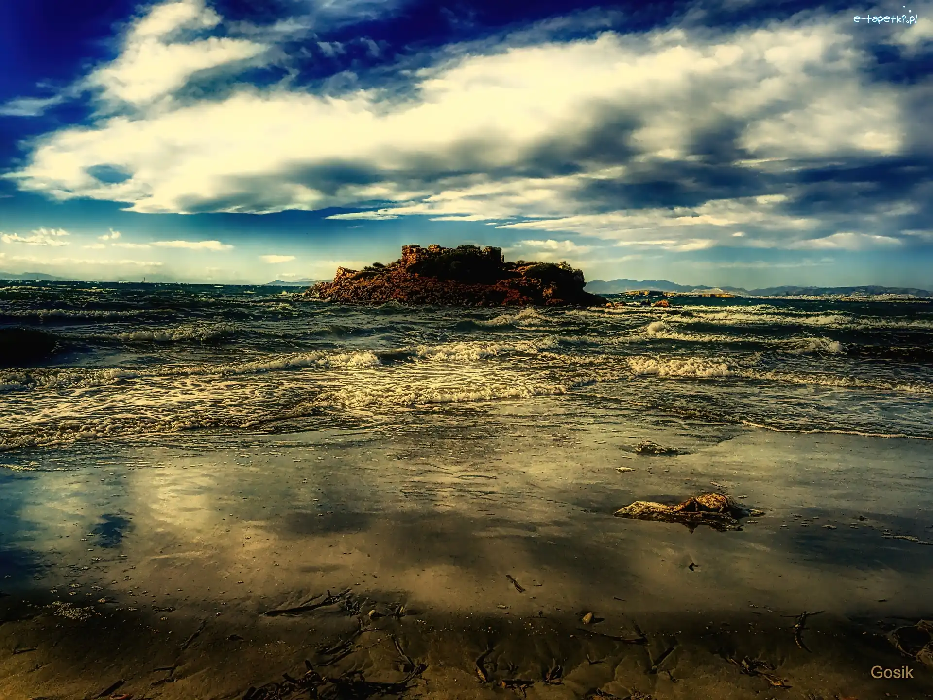 Plaża, Wyspa, Morze