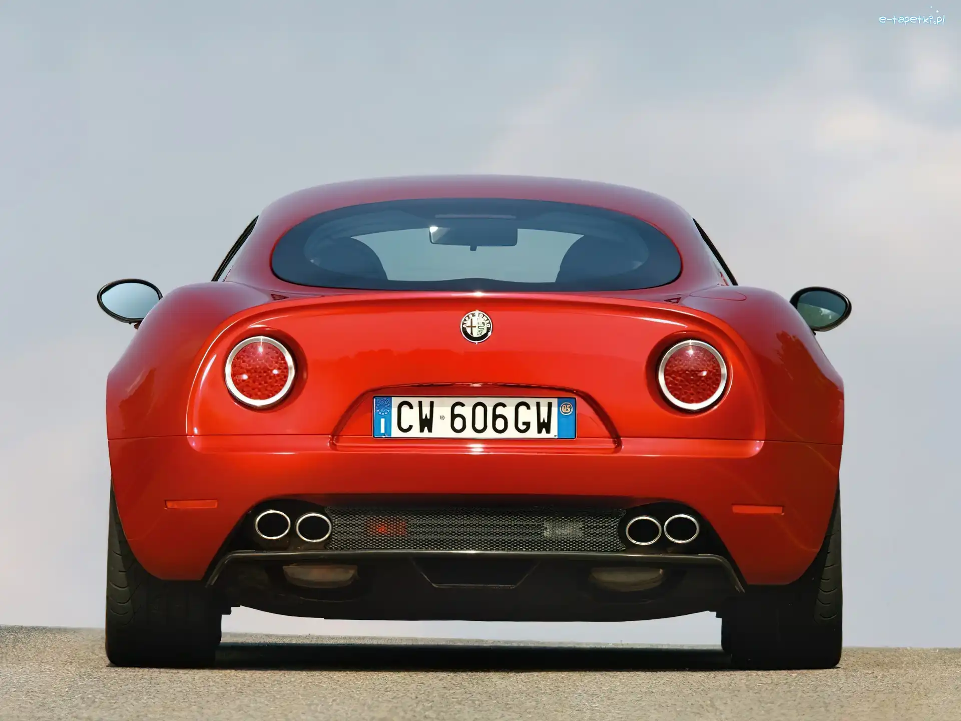 Tył, Alfa Romeo 8C