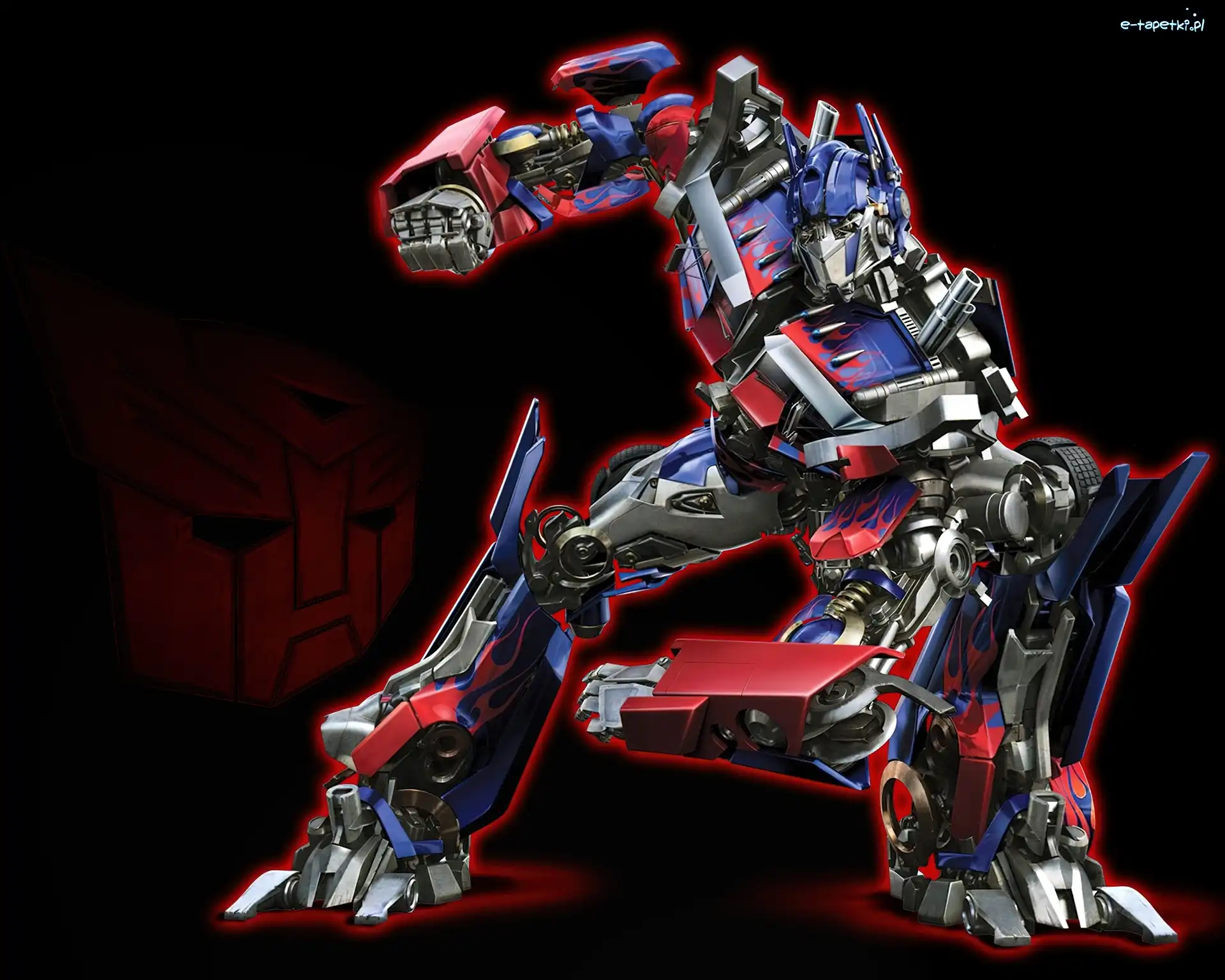 Autobot, Czerwony, Niebiesko