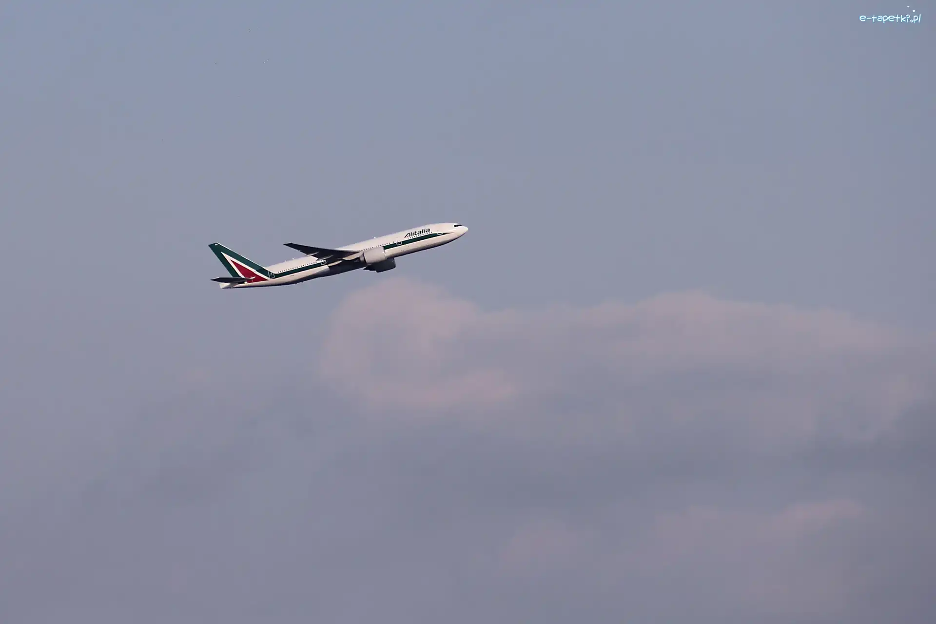 Pasażerski, Airbus, Niebo, Samolot
