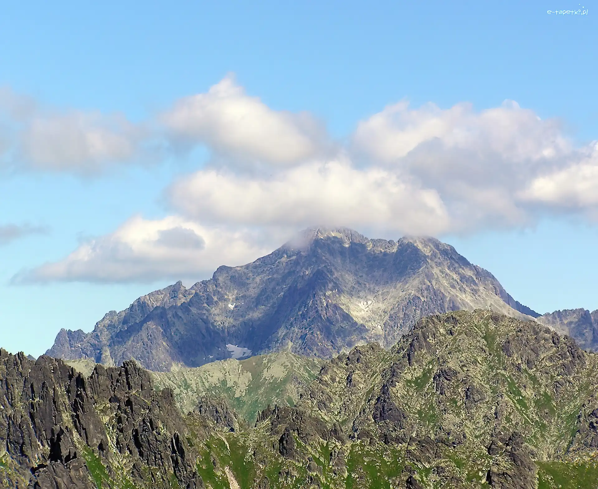 Szczyt, Chmury, Tatry, Góra