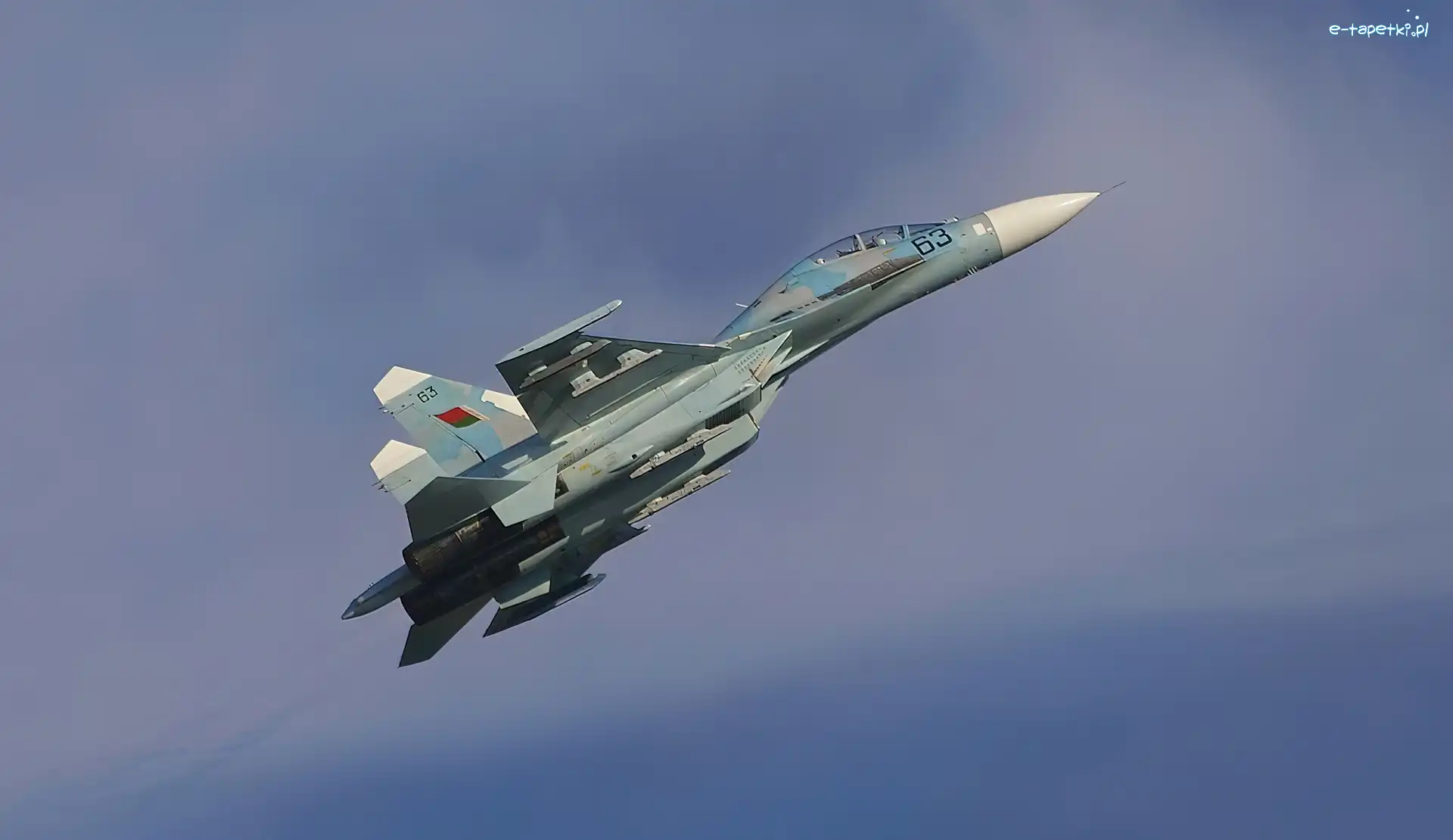 SU 27, Niebo, Lot, Myśliwiec