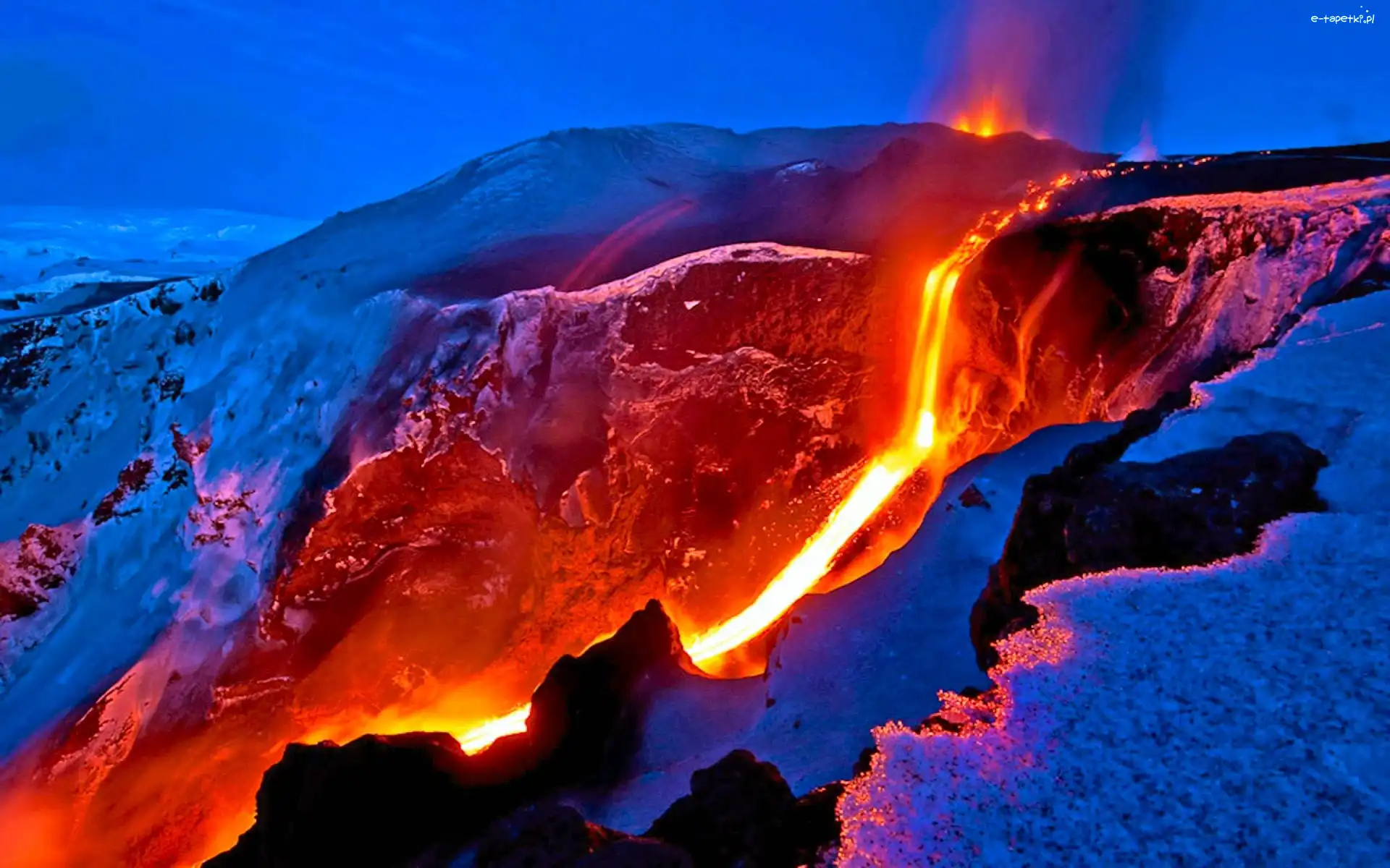 Lawa, Wulkanu, Erupcja