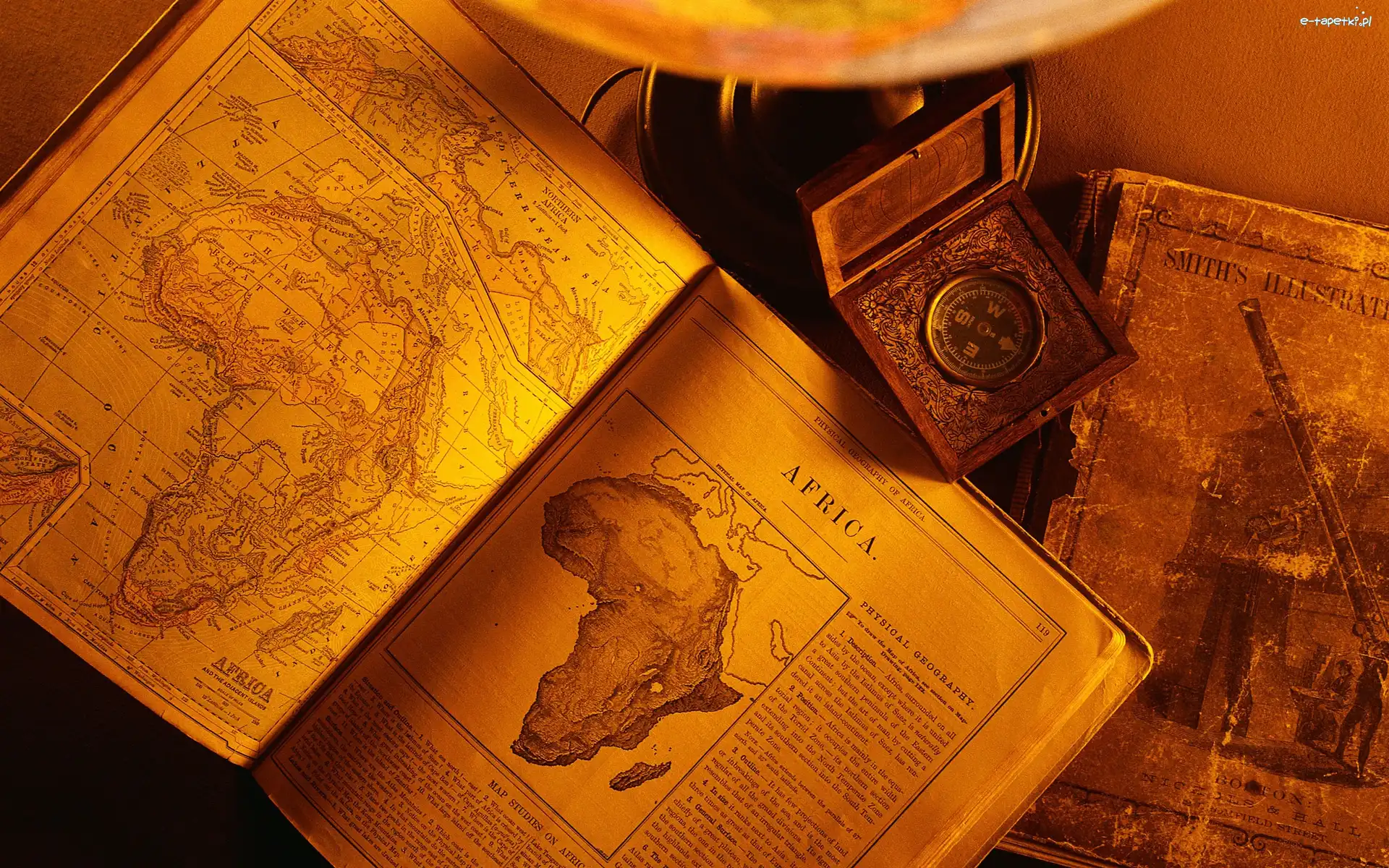 Książka, Kompas, Atlas