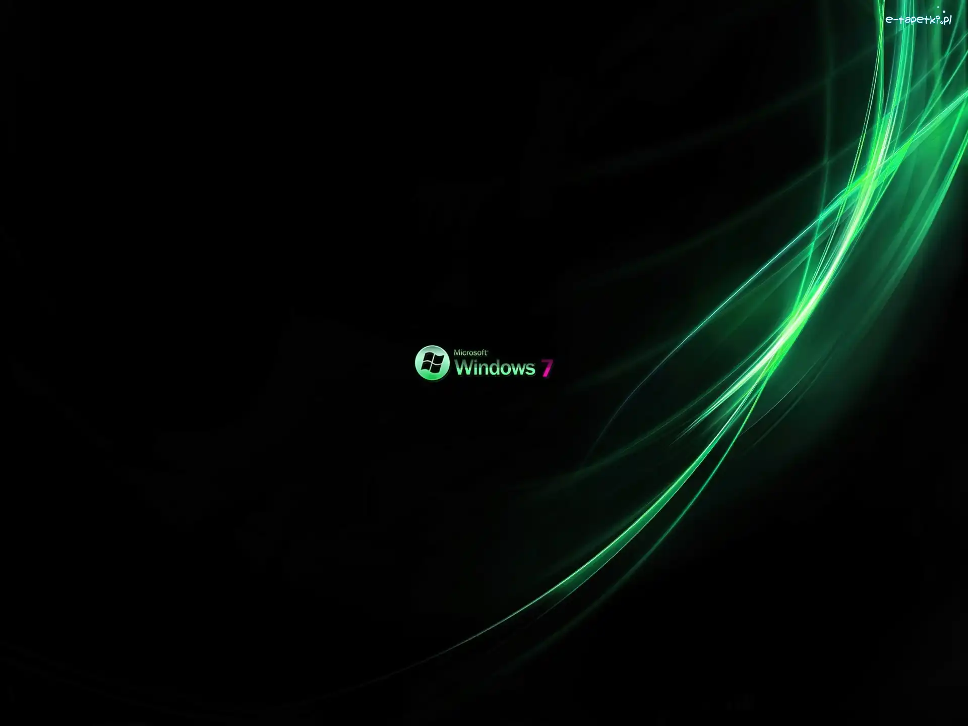 System, Logo, Operacyjny, Windows 7