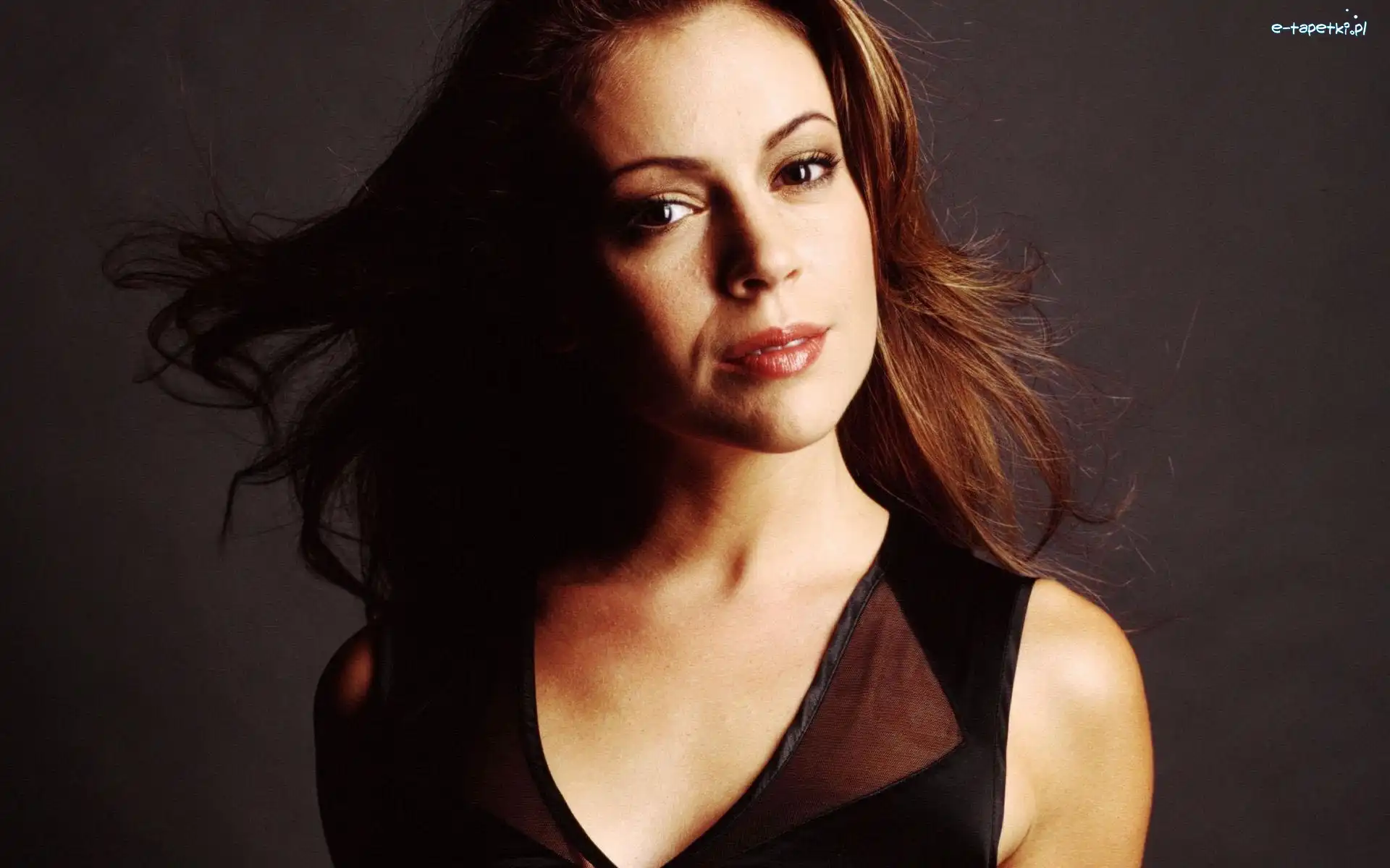 Włosy, Rozwiane, Alyssa Milano
