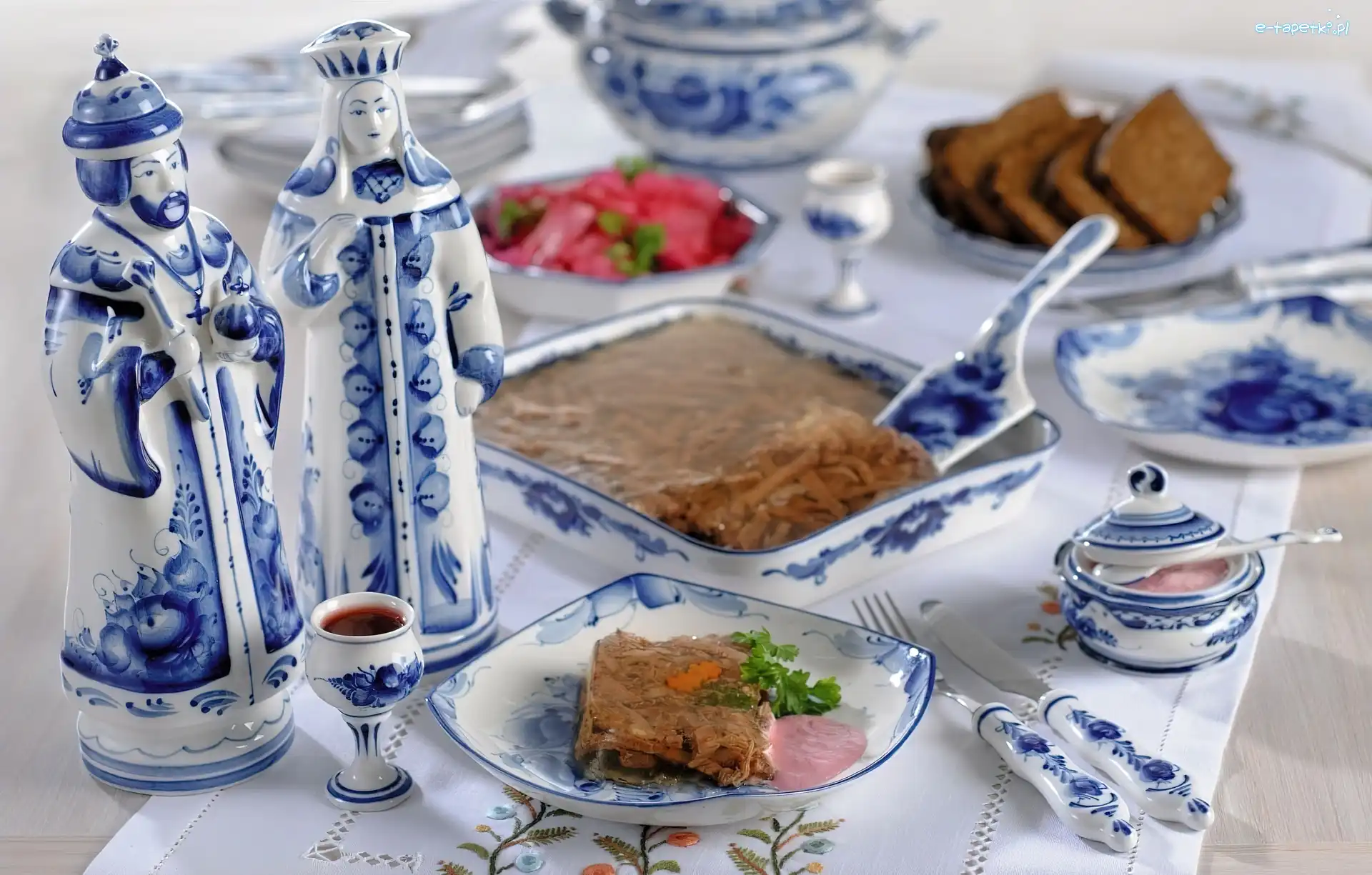 Porcelana, Galareta, Zastawa, Chińska