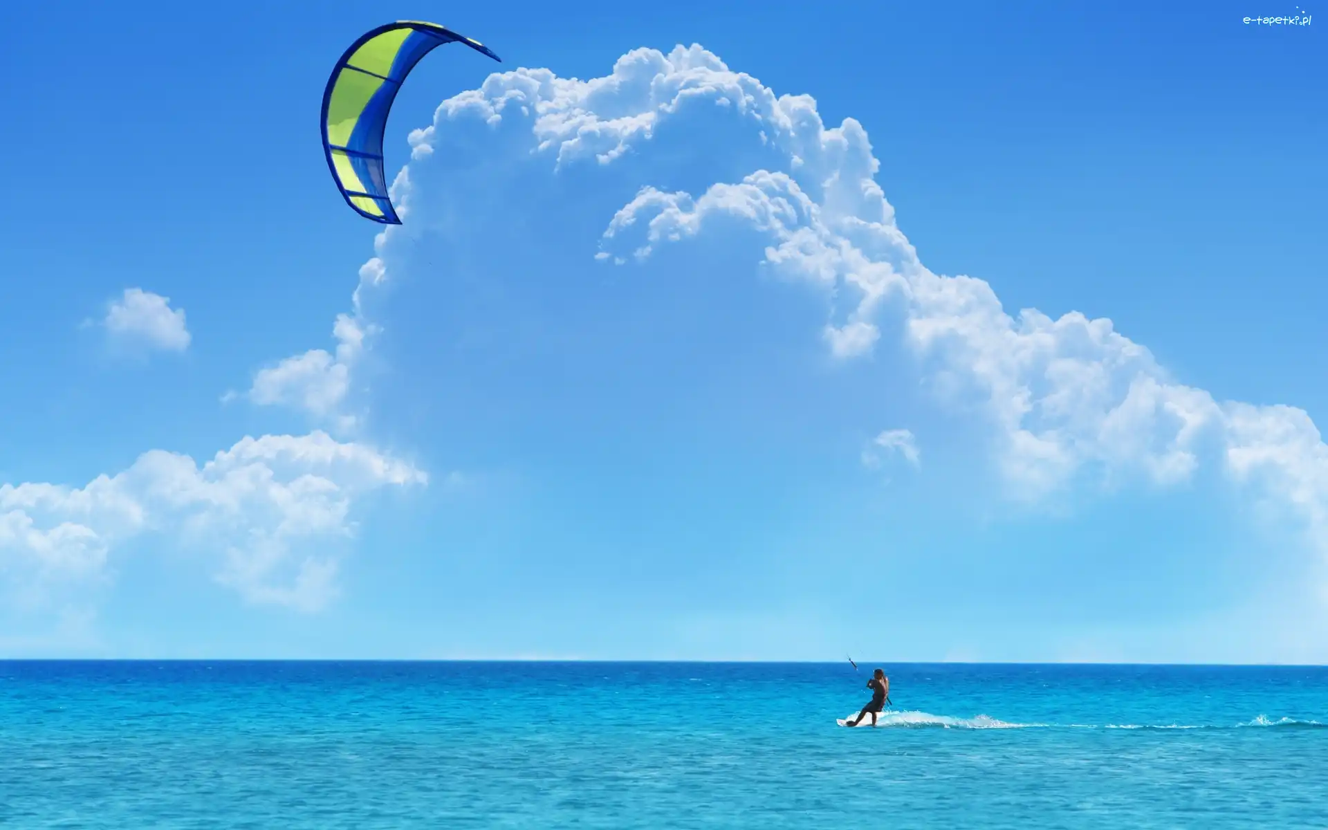 Latawiec, Kitesurfing, Morze
