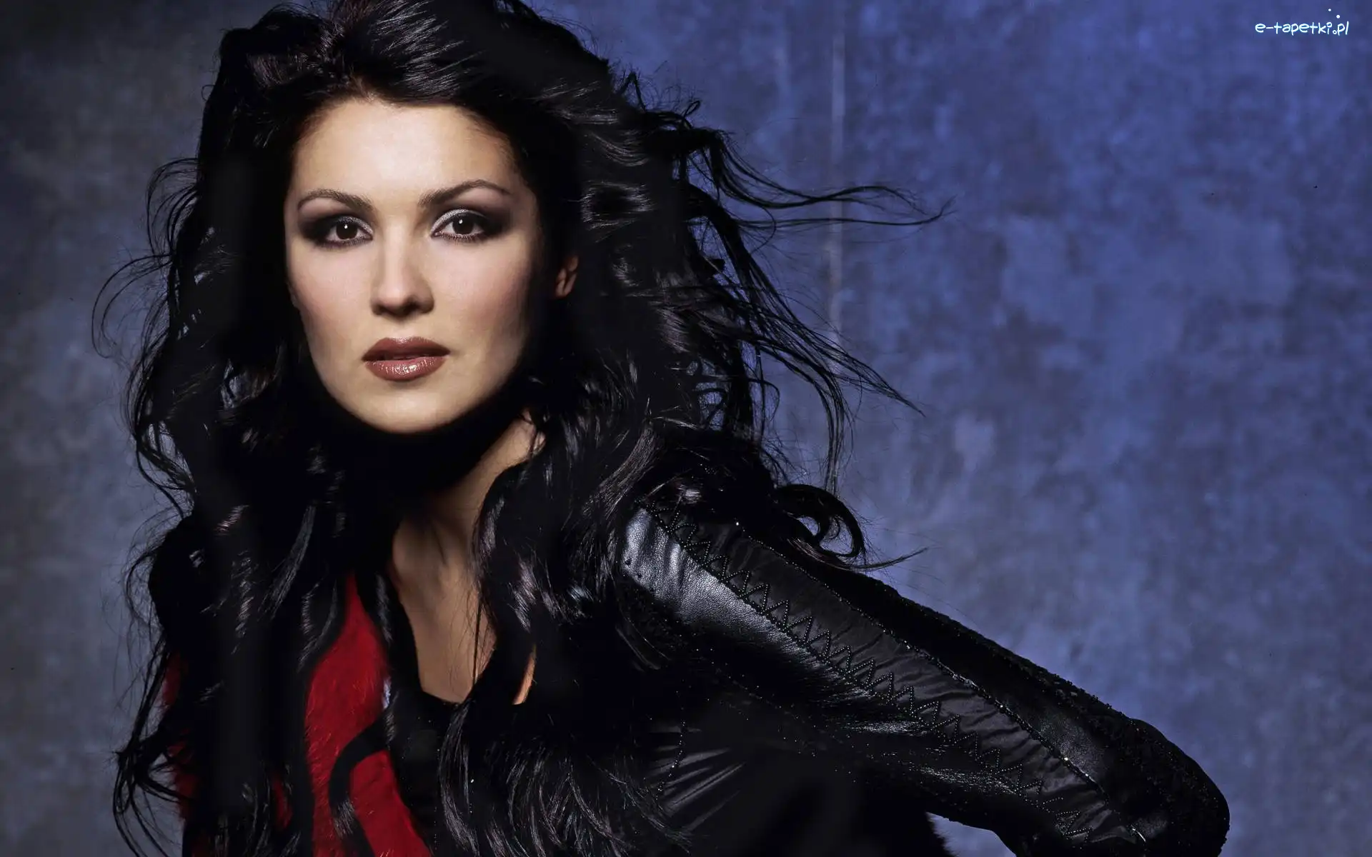 Czarna, Kurtka, Skórzana, Anna Netrebko