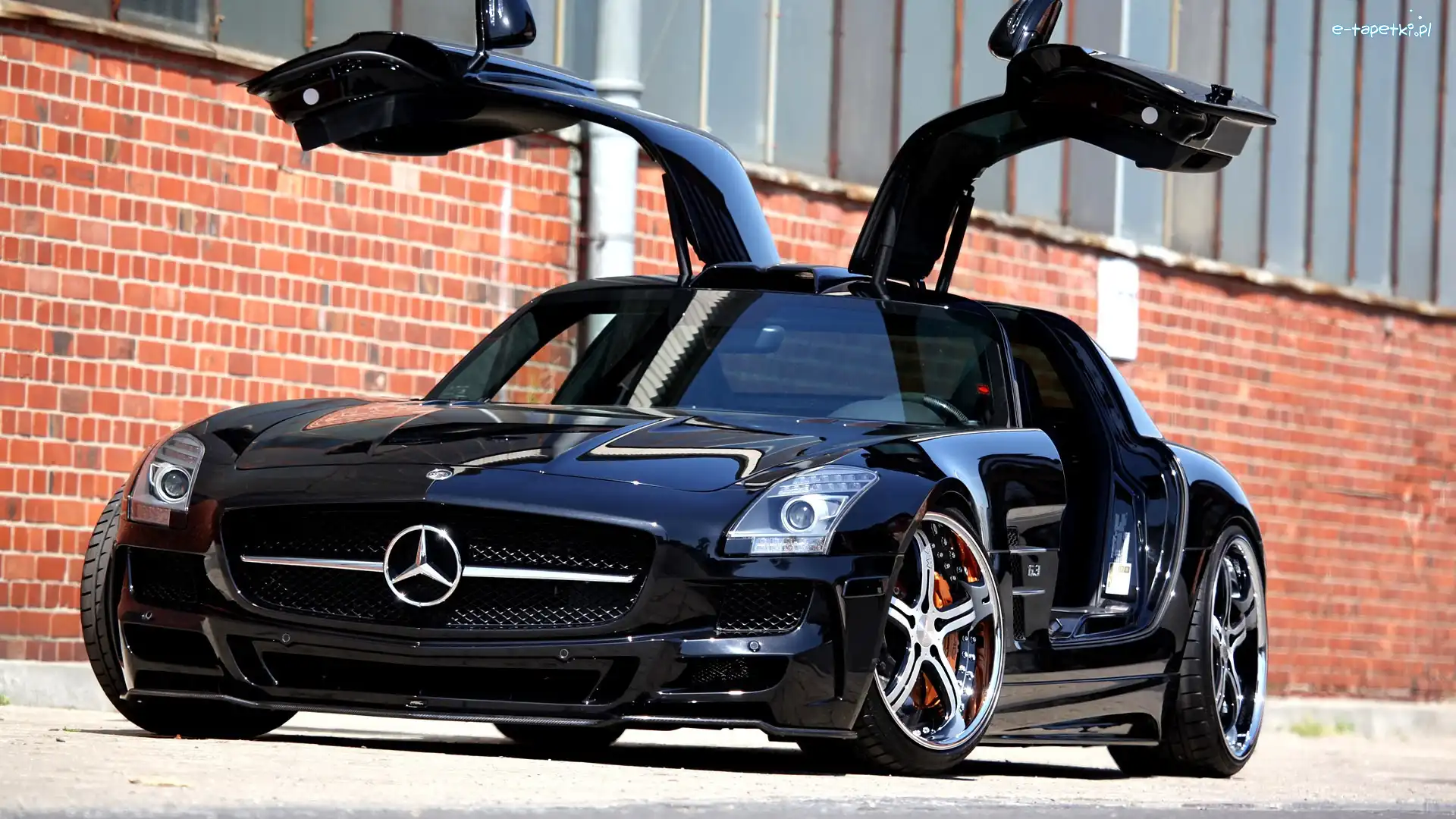 Mercedes SLS, Drzwi, Uniesione, Czarny
