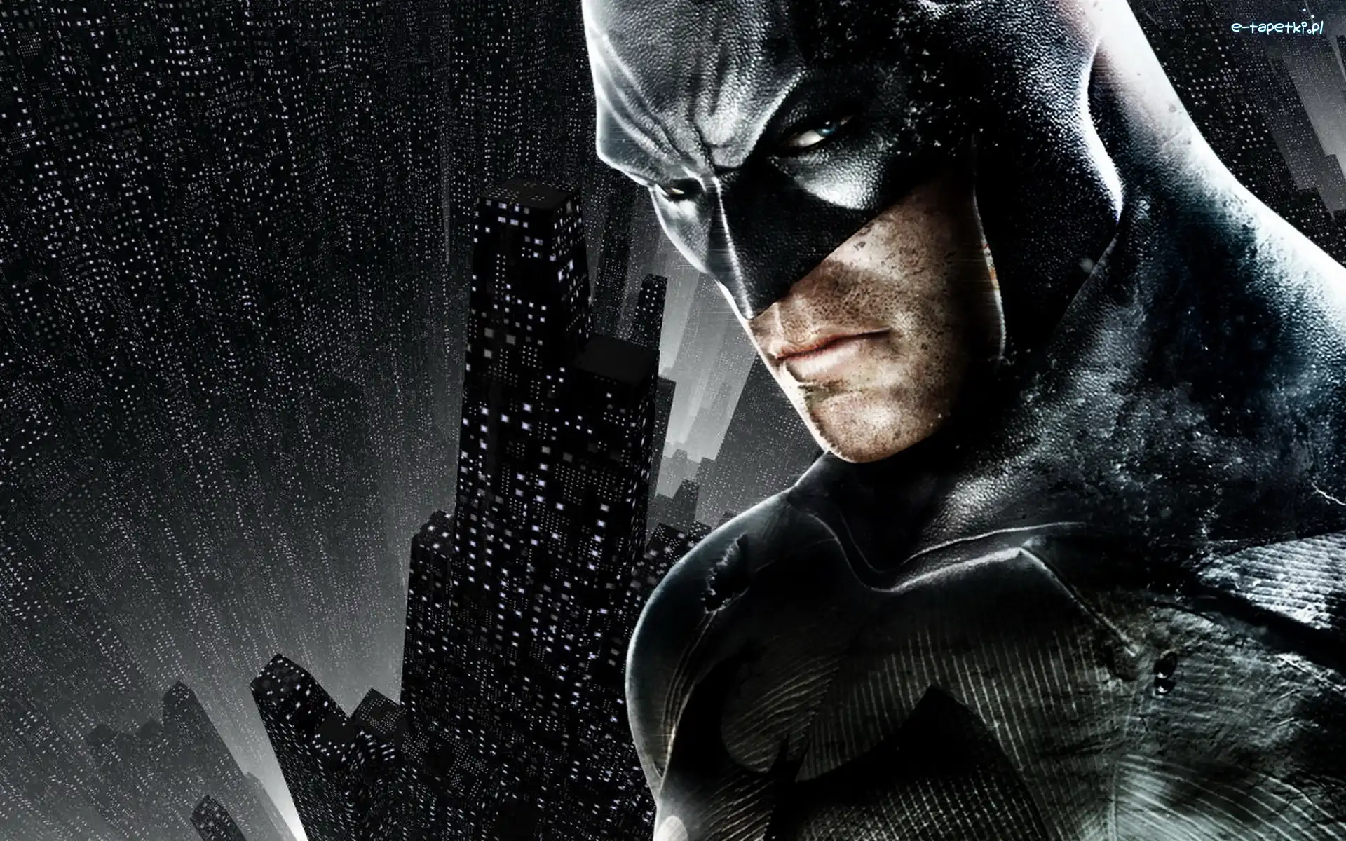Deszcz, Batman, Grafika