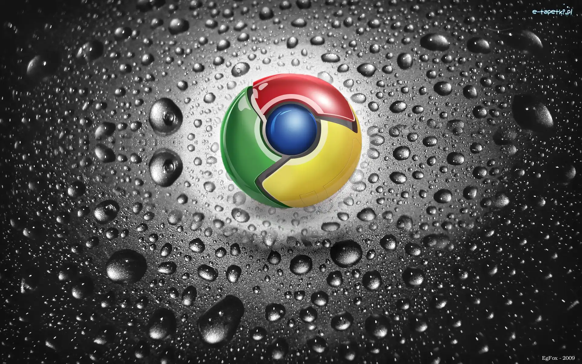 Krople, Logo, Chrome