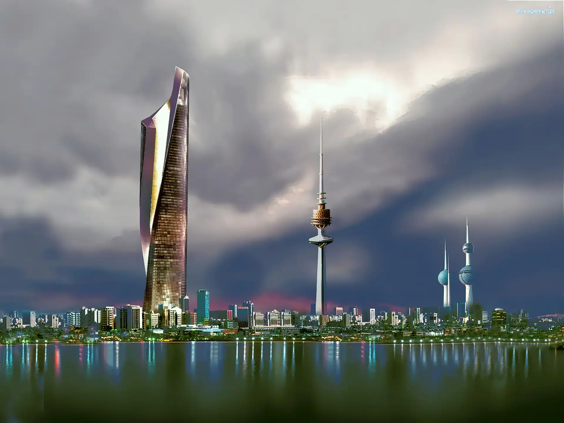 Chmury, Al Hamra Tower, Kuwejt