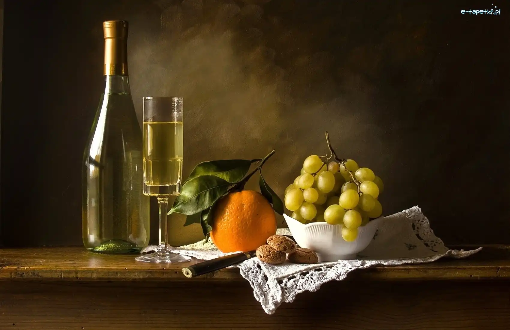 Pomarańcza, Wino, Butelka, Winogrona