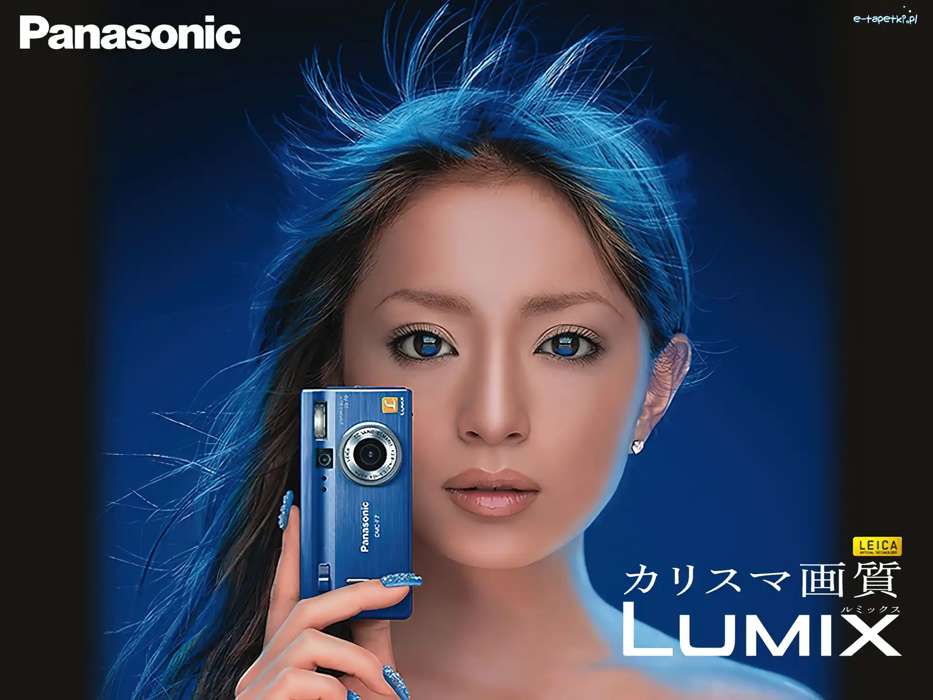 Aparat, Lumix, Panasonic, Kobieta