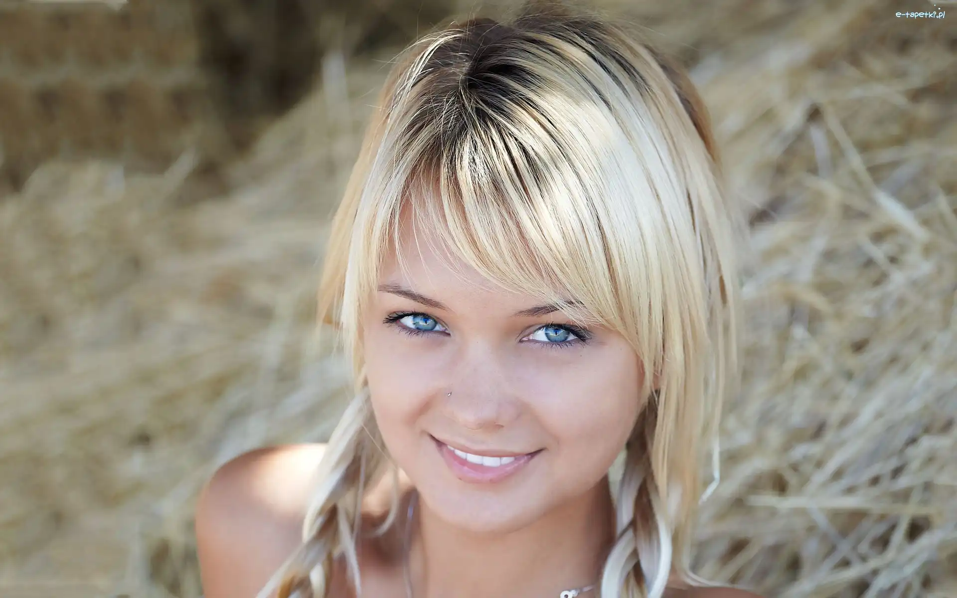 Blondynka, Uśmiech, Uroczy, Dziewczyna