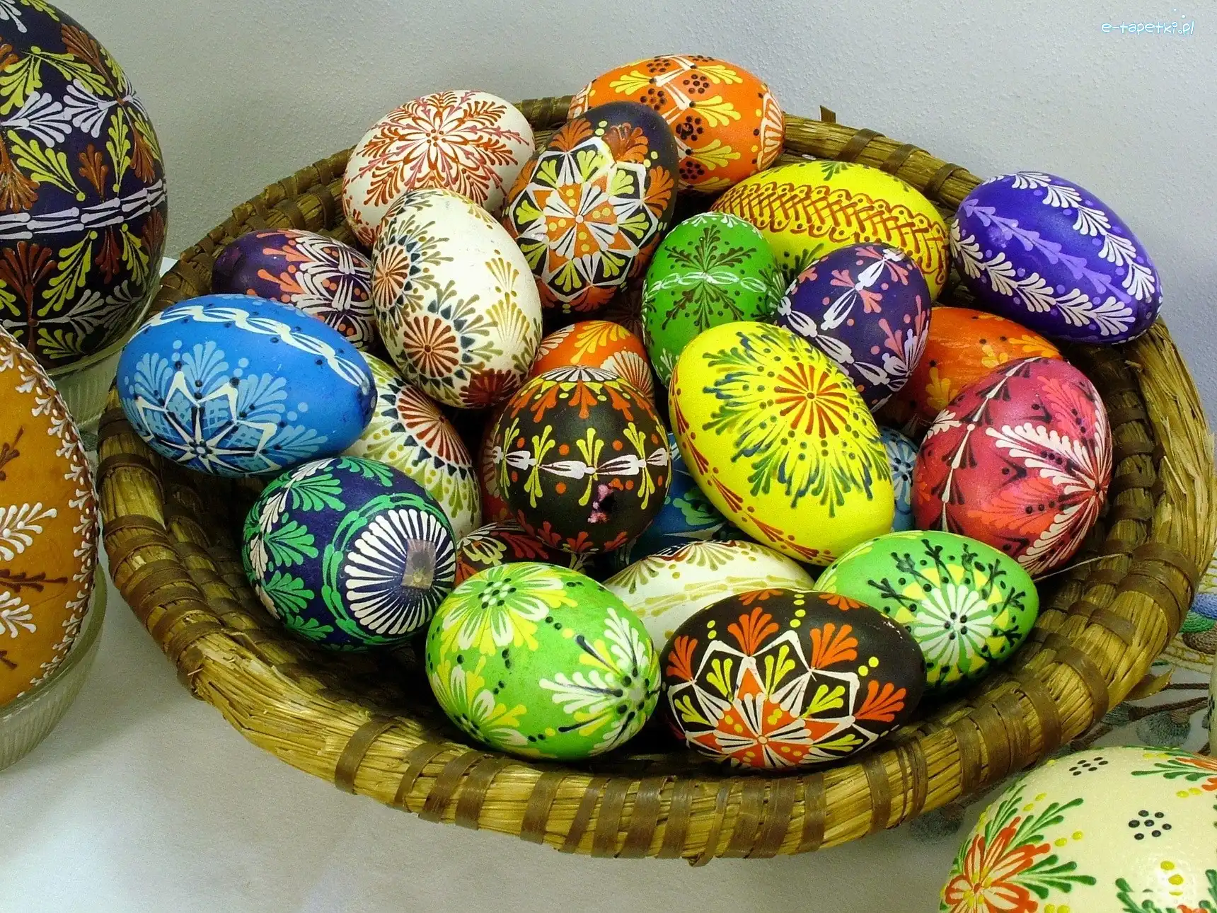 Pisanki, Wielkanocne, Koszyk