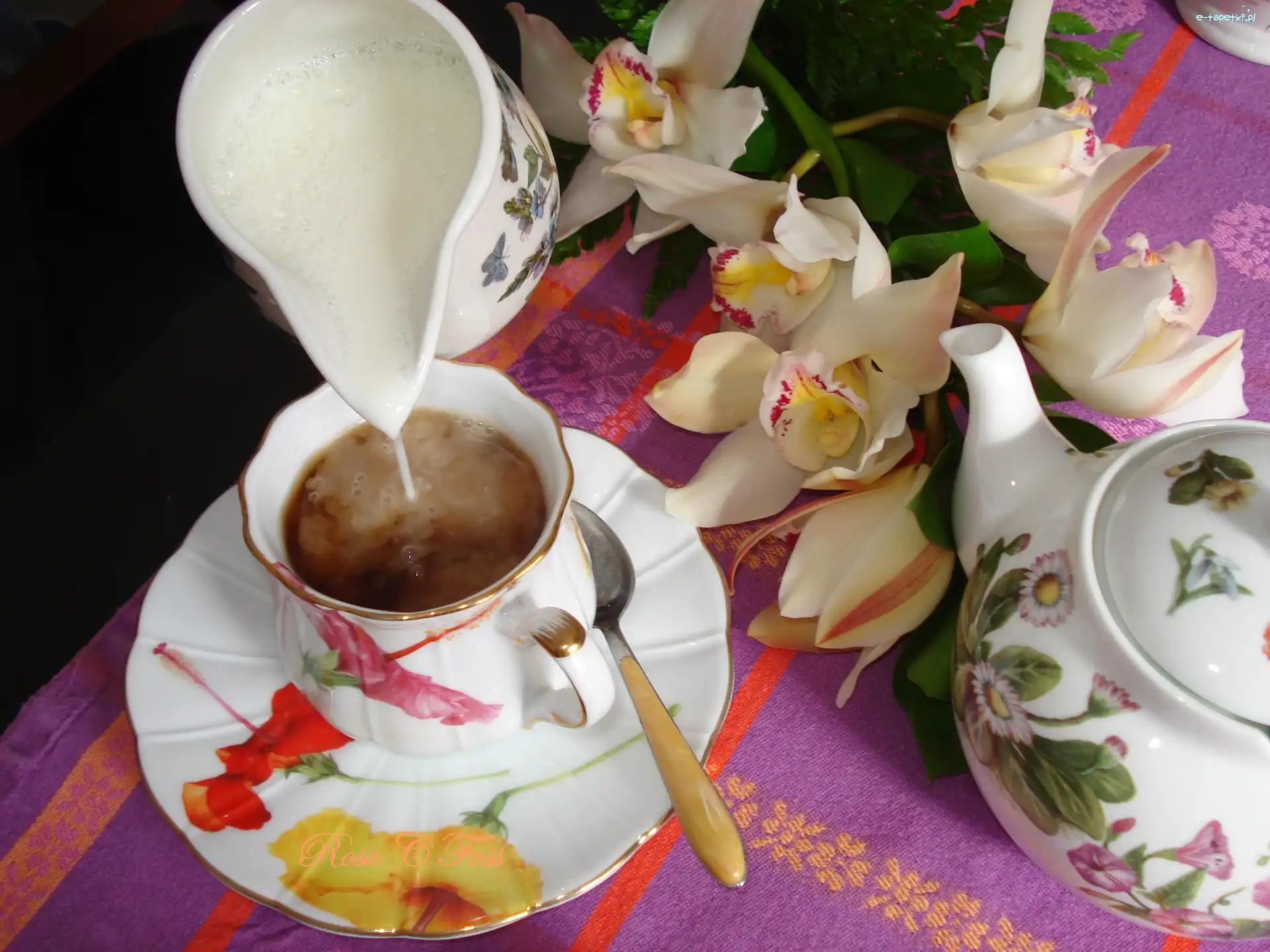 Kawa, Orchidee, Mleczko, Serwis