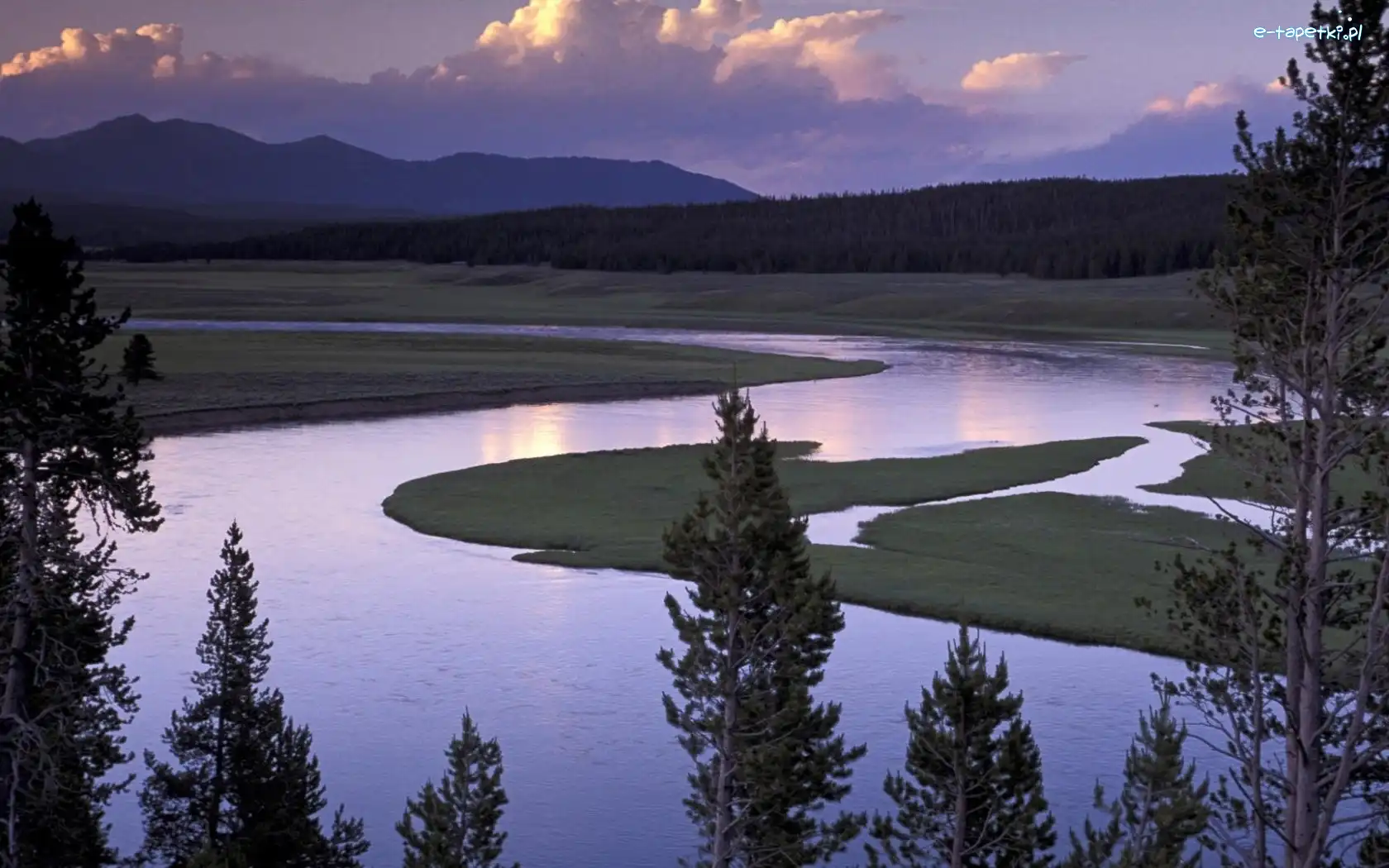 Stany Zjednoczone, Rzeka, Park Narodowy Yellowstone, Lasy, Góry