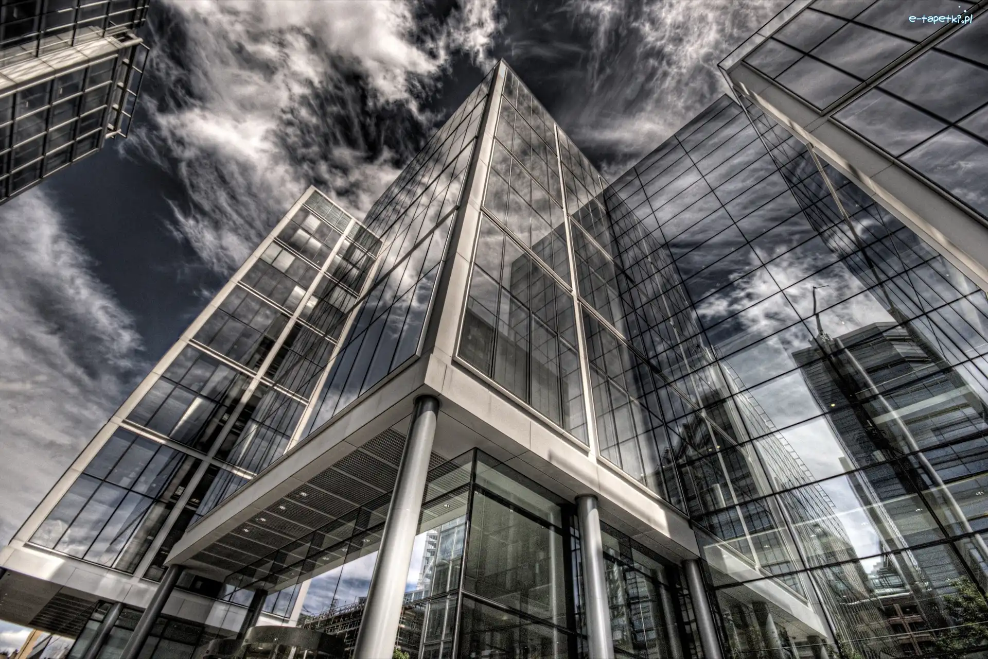 Chmury, Architektura, Szkło