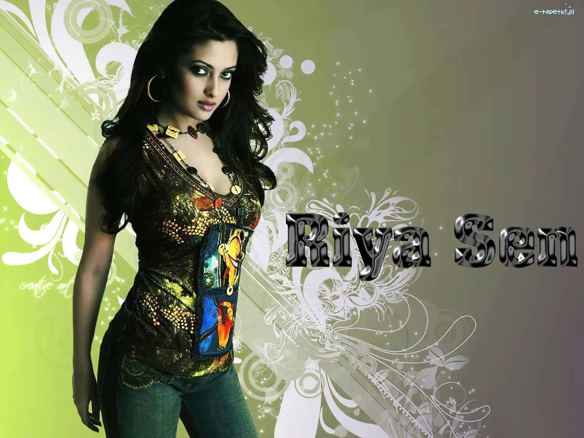 Kolorowa, Biżuteria, Koszulka, Riya Sen