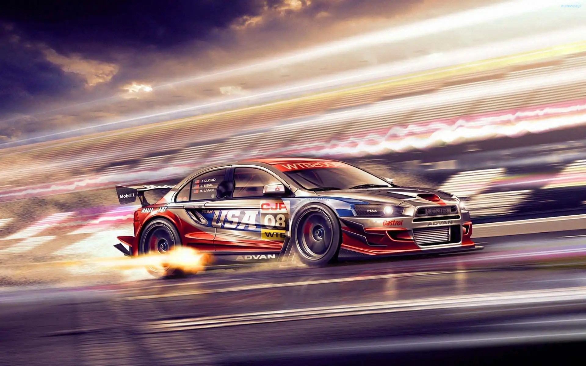 Wyścigowy, Tor, Mitsubishi Lancer Evo X