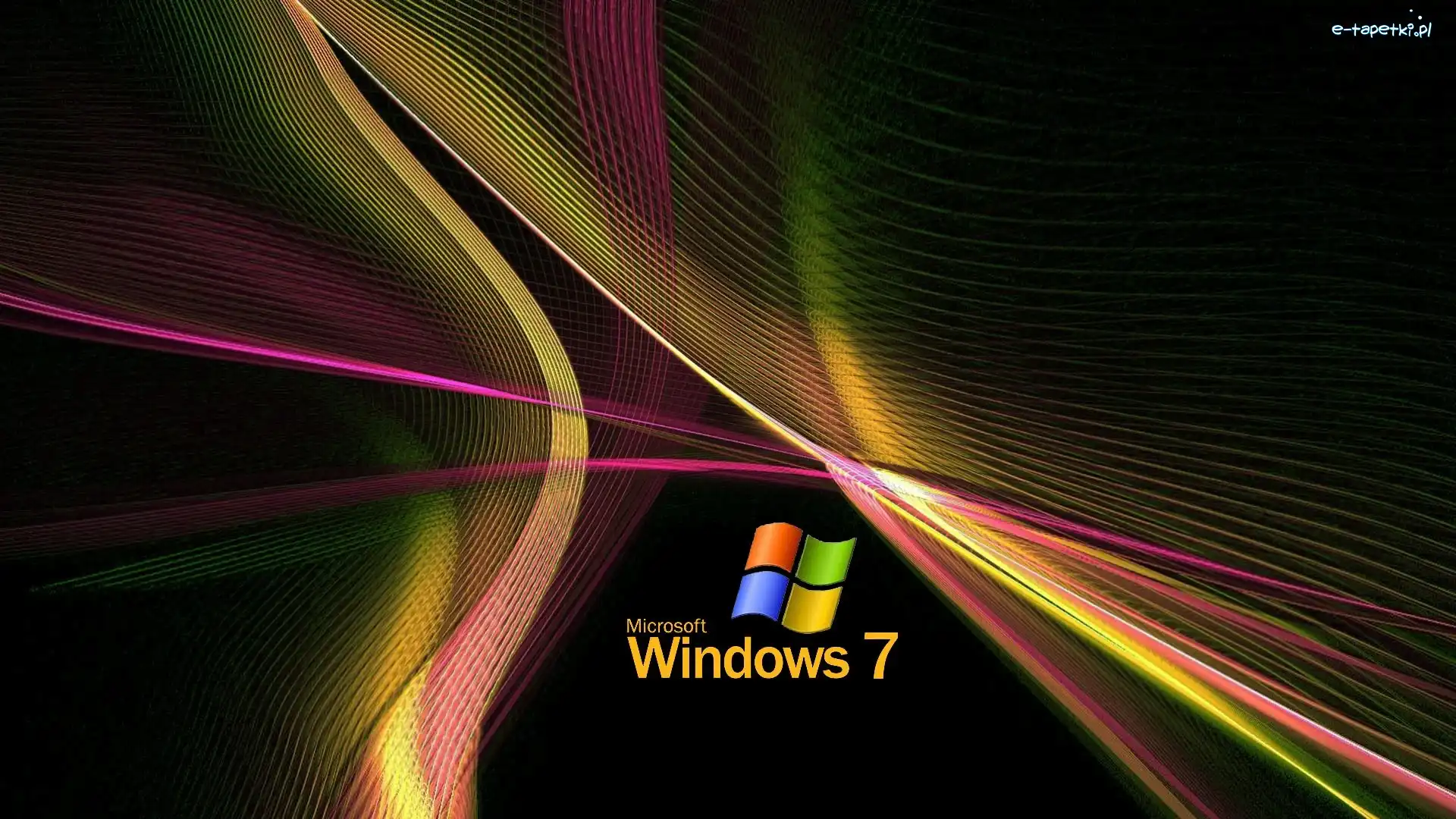 System, Windows 7, Operacyjny, Abstrakcja, Logo