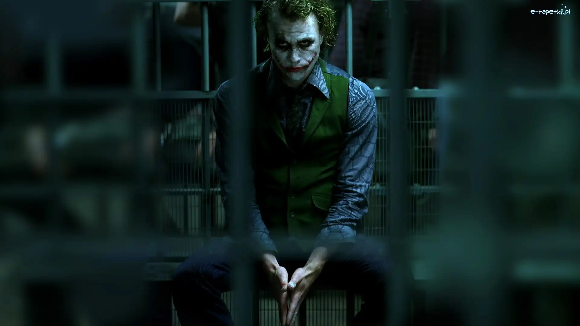 Film, Joker, Mroczny Rycerz, Kraty, Cela
