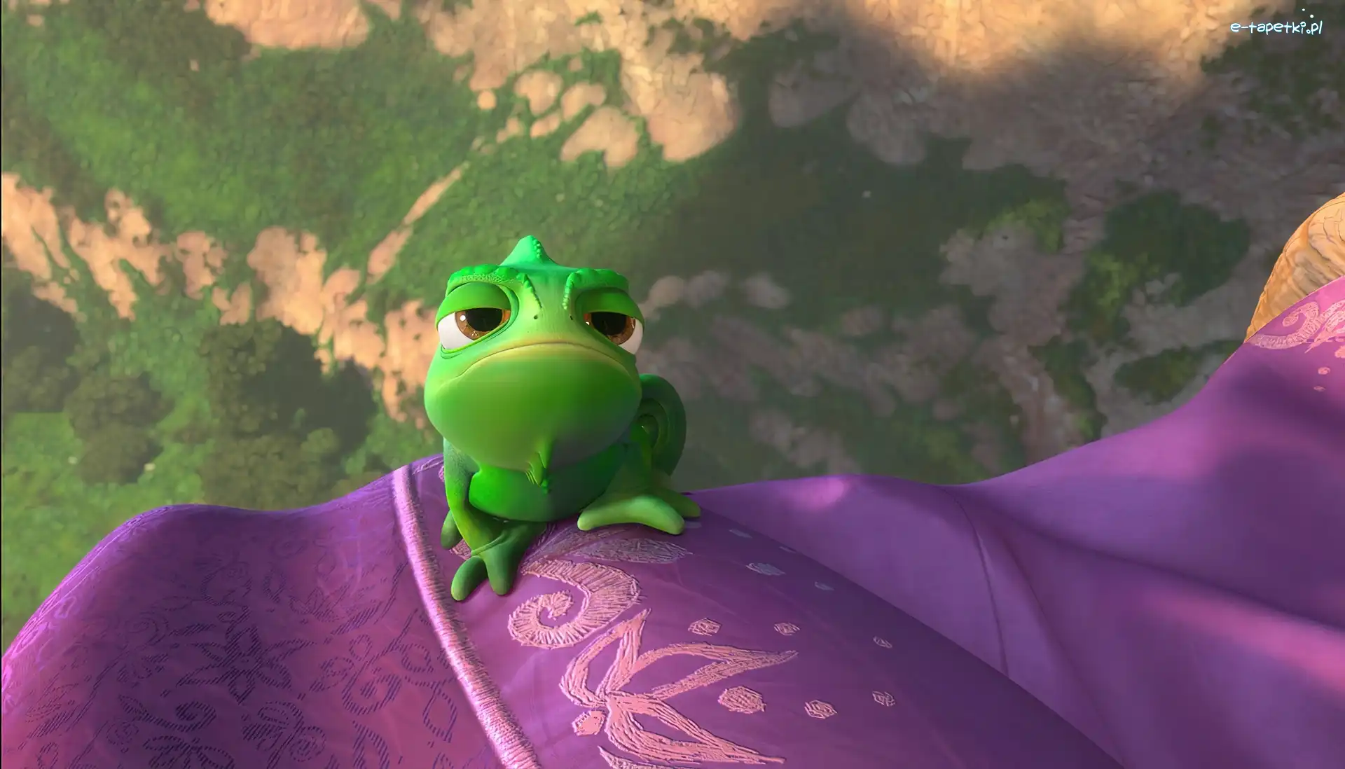 Tangled, Kameleon, Zielony, Zaplątani