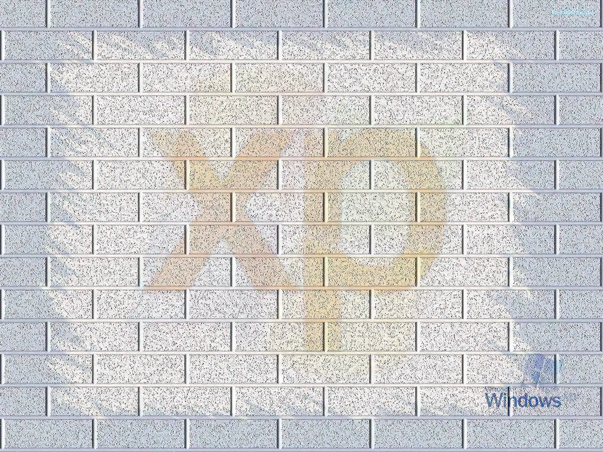mur, cegły, Windows XP