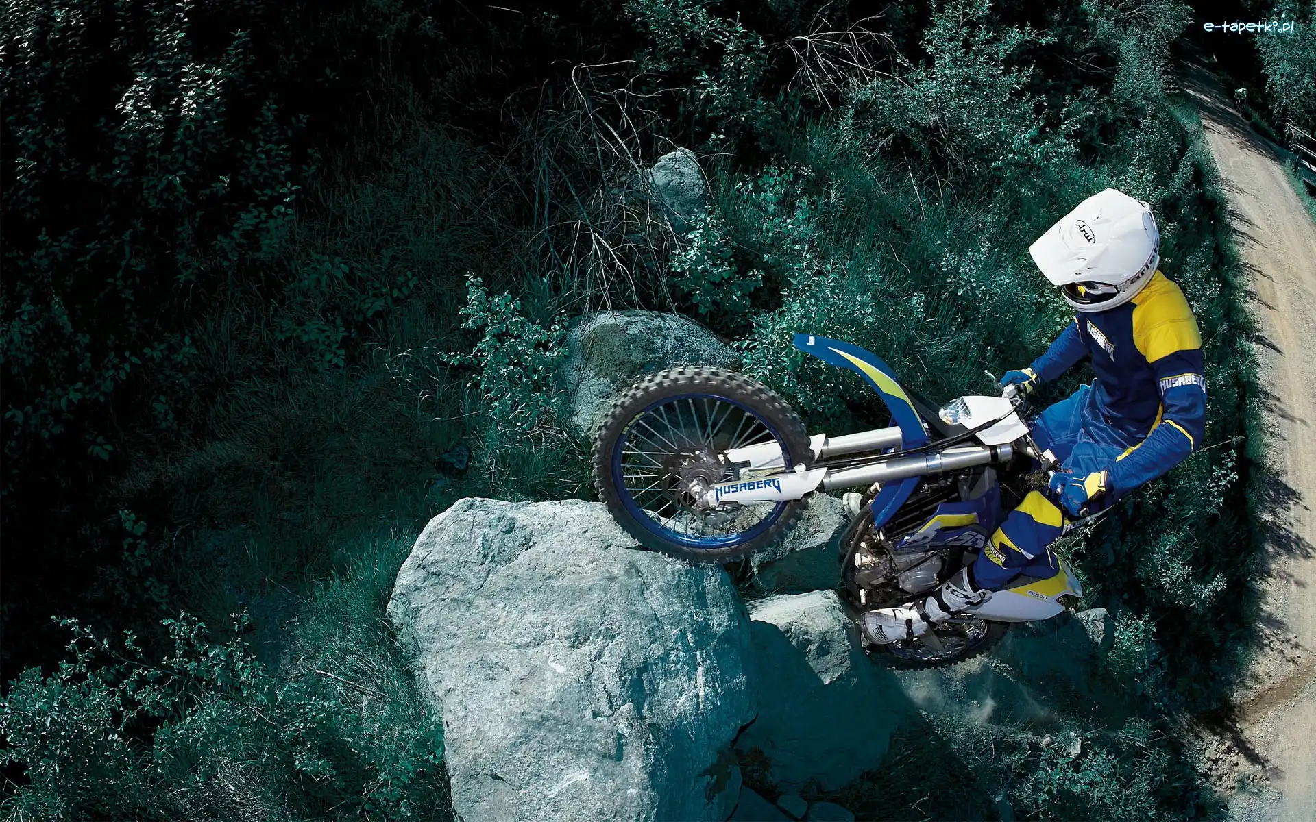 Cross, Głaz, Droga, Motor