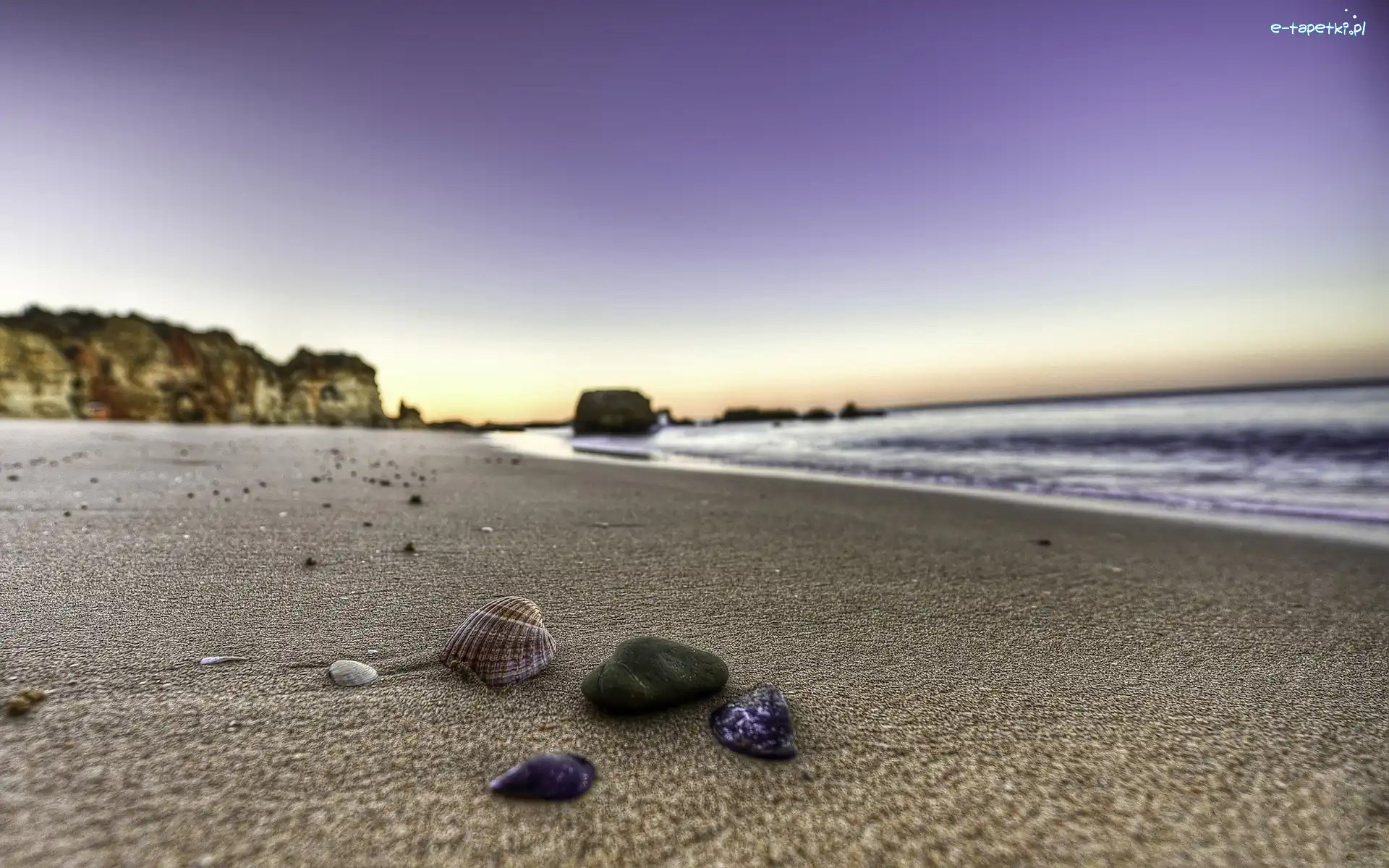 Fale, Muszelki, Plaża, Morze