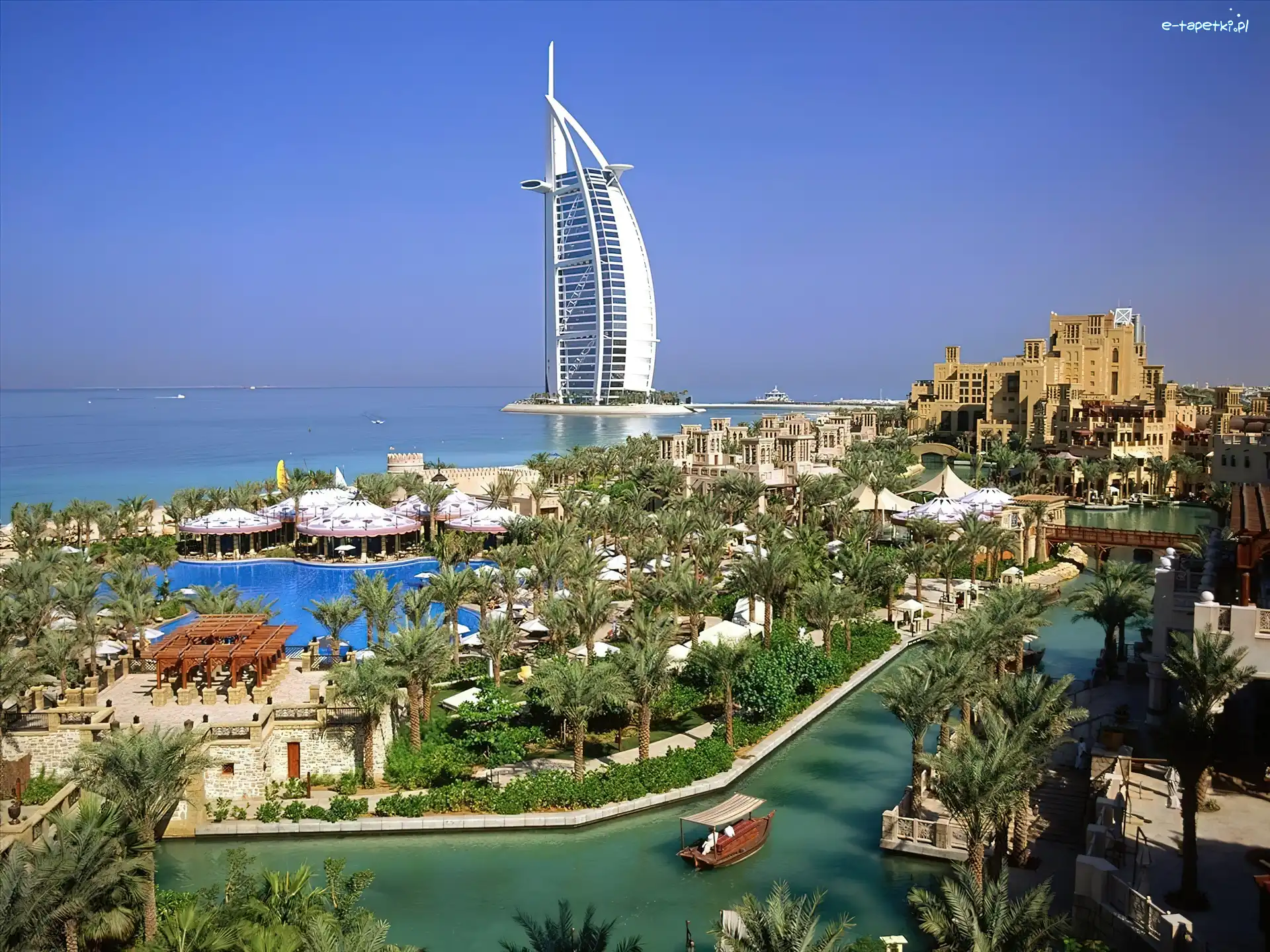 Hotel, Dubai, Morze, Burj Al Arab